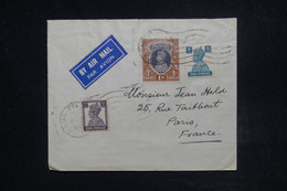 INDES ANGLAISES - Enveloppe De Calcutta Pour Paris Par Avion - L 122360 - 1936-47 Roi Georges VI