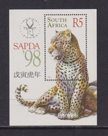 SOUTH AFRICA - 1998 SAPDA Leopard Miniature Sheet Never Hinged Mint - Ungebraucht