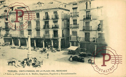 TERUEL. VISTA PARCIAL DE LA PLAZA DEL MERCADO. - Teruel