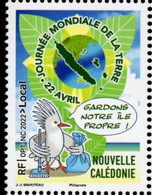 Nouvelle-Calédonie 2022 - Ecologie, Cagou, Journée Mondiale De La Terre - 1 Val Neuf // Mnh - Ungebraucht