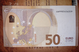 50 EURO FRANCE - E015 F1 - EB9985456359 - UNC DRAGHI - 50 Euro