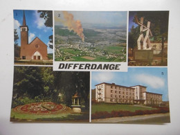 DIFFERDANGE Vues : Eglise, Vue  Aérienne, Monument évasion, Horloge, Maison De Retraite - GRAND-DUCHE DE LUXEMBOURG - Differdange