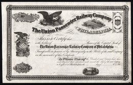 186_ Pennsylvania: The Union Passenger Railway Company Of Philadelphia - Spoorwegen En Trams