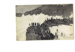 Cpa Militaria - Chasseurs Alpins - Marche D'Hiver - Reynaud 1741 - Soldat Neige - Fusil Montagne - 1916 - Personaggi