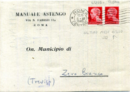 1945 Lettera Al Municipio Di ZERO BRANCO "Manuale Astengo" - Marcofilía