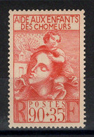 YV 428 N** Enfants De Chomeurs Cote 4,50 Euros - Unused Stamps