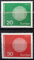 EUROPA 1970 - ALLEMAGNE                   N° 483/484                       NEUF** - 1970