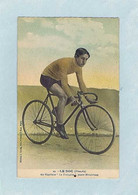 CPA Cyclisme Édition J. Boldo, LE DOC Sur Bicyclette "La Française", Pneus Hutchinson. Référence 29. France - Ciclismo