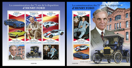 Central Africa  2022 Henry Ford. (130) OFFICIAL ISSUE - Cars