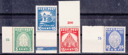 Estonia Estland 1936 Mi#120-123 Mint Never Hinged - Estonie