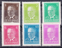 Estonia Estland 1936 Mi#113,114,115,116,117,118 Mint Hinged/MNG - Estonie