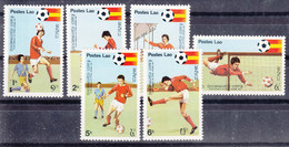 Laos 1981 Football World Cup 1982 Mi#505-510 Mint Never Hinged - Laos