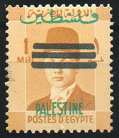 KING FAROUK 1mill. Yellow-brown Ovpt. PALESTINE, Nh, Xx.  Superbe - 19429 - Unused Stamps