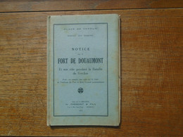 Petit Livre Notice Sur Le Fort De Douaumont Et Son Rôle Pendant La Bataille De Verdun -1914-1918 - Français