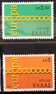 EUROPA 1971 - GRECE                  N° 1052/1053                    NEUF** - 1971
