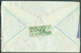 BRITISH FORCES IN EGYPT LETTER STAMP Cover From ALEXANDRIA 16 Ma. 1935 To Manchester (GB) And Franked (on The Back) With - Brieven En Documenten