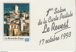 RT21.369  LE REVEST LES EAUX  1er SALON DE LA CARTE POSTALE OCTOBRE 1993 - Borse E Saloni Del Collezionismo