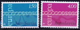 EUROPA 1971 - YOUGOSLAVIE                  N° 1301/1302                    NEUF** - 1971