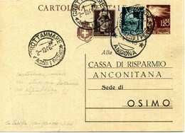 1946 Cartolina Ps. GROTTAMMARE (Ascoli Piceno) Per OSIMO - Marcofilie