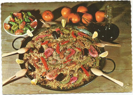 AB4796 Ricetta Ricette - Paella Valenciana - Valencia / Viaggiata 1963 - Recettes (cuisine)