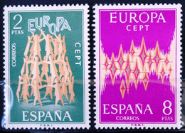 EUROPA 1972 - ESPAGNE                  N° 1744/1745                   NEUF** - 1972
