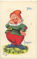 (Walt Disney) 014, Chocolat Tobler, Joyeux (Blance Neige Et Les 7 Nains), Non Voyagée, Bon état - Autres & Non Classés
