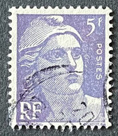FRA0883U9 - Marianne De Gandon - 5 F Dark Purple Used Stamp - 1951 - France YT 883 - 1945-54 Marianne Of Gandon
