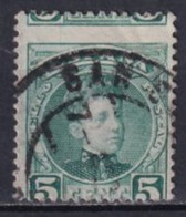 ESPAGNE - 1901 - ALPHONSE XIII - YT 213 VARIETE PIQUAGE à CHEVALOBLITERE - Used Stamps