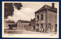 51. Bazancourt. Kirchplatz. Place De L'église. Café-Billard. Feldpost Camouflé Janvier  1918 - Autres & Non Classés