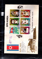 KOREA  1980 R-FDC MAP HILLS ANIMALS TRAVEL IMPERF - Collections (without Album)
