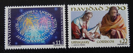 &H-64& URUGUAY  YT 1935B/C, Mi 2575/2576,  MNH**, CHRISTMAS, NOEL, NAVIDAD 2000. - Uruguay
