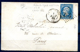190522, TIMBRES FRANCE, Timbre Classique Sur Lettre Pour Cachet Et Oblitération - Non Classés