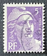 FRA0883U8 - Marianne De Gandon - 5 F Purple Used Stamp - 1951 - France YT 883 - 1945-54 Marianne Of Gandon