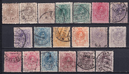 ESPAGNE - 1909/1920 - ALPHONSE XIII - YT 242/257 INCOMPLETE MAIS AVEC VARIETES OBLITERES - - Gebraucht