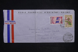 CAMBODGE - Longue Enveloppe De L'école Française à Phnom Penh Pour Monaco En 1972 - L 122409 - Cambogia