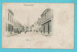 * Zomergem - Somergem (Lievegem - Oost Vlaanderen) * (De Neve & Colpaert) Dreef, Drève, église, Animée, Zeldzaam, TOP - Zomergem