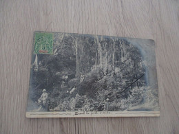 Carte Avec Photo  Afrique Madagascar Dans La Forêt 1èr Malgache Infanterie Marine Coloniale - Personajes