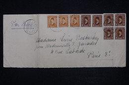 EGYPTE - Longue Enveloppe De Alexandria Pour Paris En 1937 Par Avion - L 122411 - Brieven En Documenten