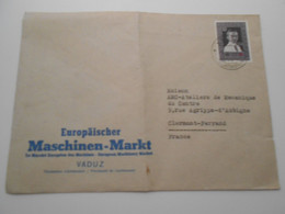 Liechtenstein , Lettre De Vaduz 1976 Pour Clermont-ferrand - Cartas & Documentos