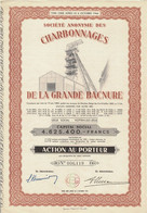 Titre Ancien - Société Anonyme Des Charbonnages De La Grande Bacnure - Mines