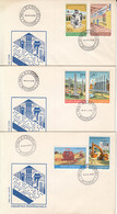 INDUSTRY, FACTORIES, COVER FDC, 3X, 1978, ROMANIA - Usines & Industries