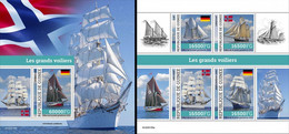 Guinea 2022, Tall Ships, 4val In BF+BF - Schiffe