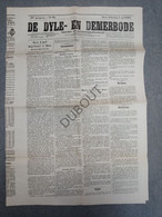 Krant/Journal - Diest - 1881 - De Dyle- En Demerbode - 4p - Druk A. Havermans, Diest  (V1220) - Informaciones Generales