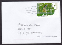 Netherlands: Cover, 2022, 1 Stamp + Tab, Bittern Bird, Fish, Animal (traces Of Use) - Covers & Documents