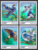 GUINEA REP. 2019 MNH Swallows Schwalben Hirondelles 4v - OFFICIAL ISSUE - DH1918 - Hirondelles