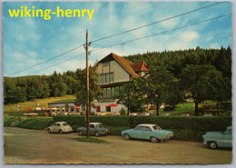 Bad Grund - Hotel Pension Schönhofsblick 2   Mit Faltdach VW Käfer Ford Weltkugel Taunus Und P3 NSU Fiat Neckar 1100 - Bad Grund