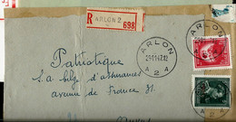 Lettre Entière Obl. ARLON - A 2 A - 29/11/47 En Rec. - Landelijks Post