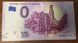 BELGIQUE HISTORIC CENTER OF BRUGES BILLET ZERO 0 EURO SOUVENIR 2018 0 EURO SCHEIN PAPER MONEY - Sonstige