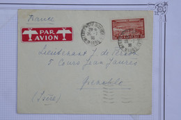 AQ 20 MAROC BELLE LETTRE   1935 MEKNES  POUR GRENOBLE  FRANCE +AEROPHILATELIE ++ AFFRANC.  INTERESSANT - Posta Aerea