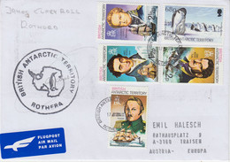 British Antarctic Territory (BAT) 2014 Cover Ship Visit RRS James Clark Ross  Ca Rothera 17.1.2014 (RH175A) - Covers & Documents